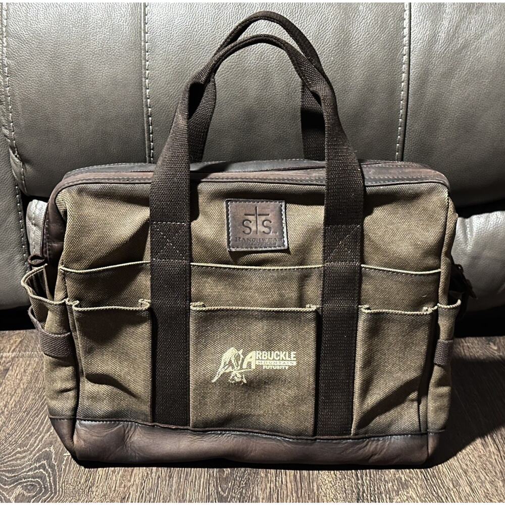STS Ranchwear Trail Blazer Waxed Canvas Tool Bag Brown Power Tools Ranch Tools